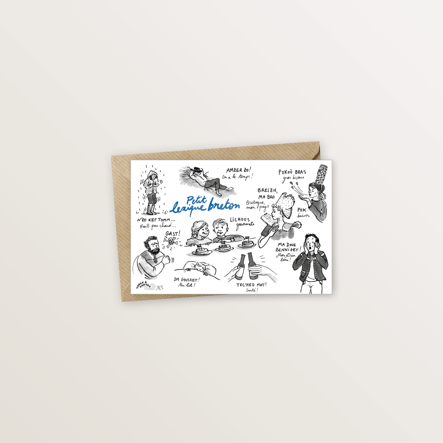 Carte postale lexique breton - Expressions