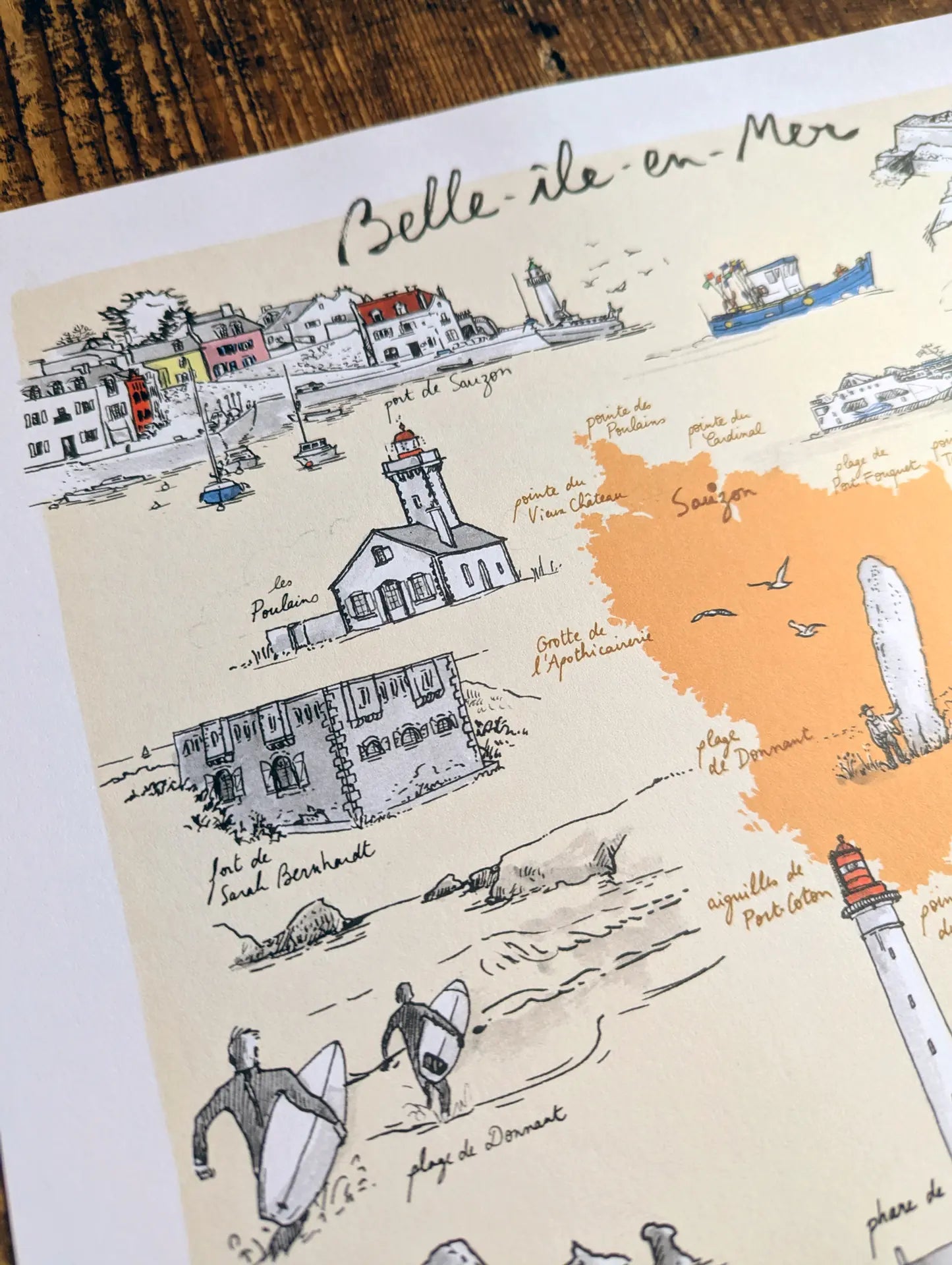Belle Ile en Mer - Affiche 40 x 30 cm