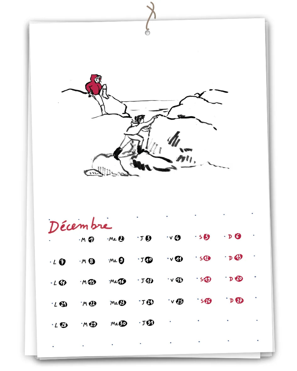 Calendrier 2026 - A la plage
