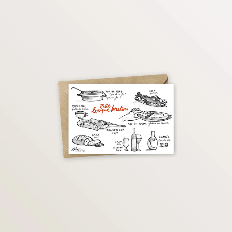 5 cartes en langue bretonne