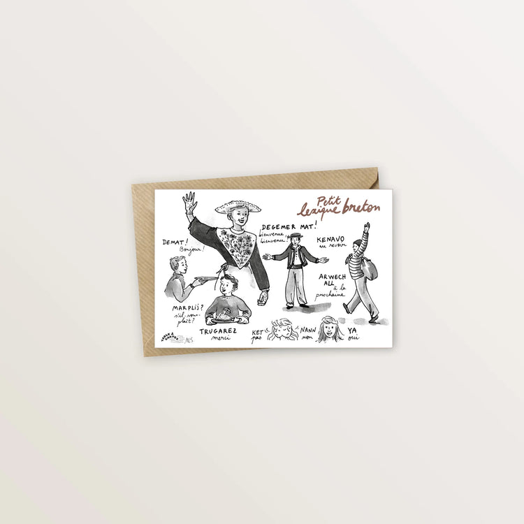 5 cartes en langue bretonne