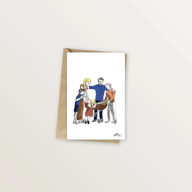 4 cartes postales pour les événements joyeux