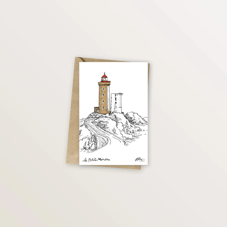 5 cartes postales : à la pointe Finistère