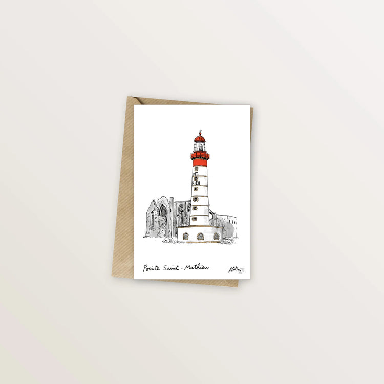 5 cartes postales : à la pointe Finistère