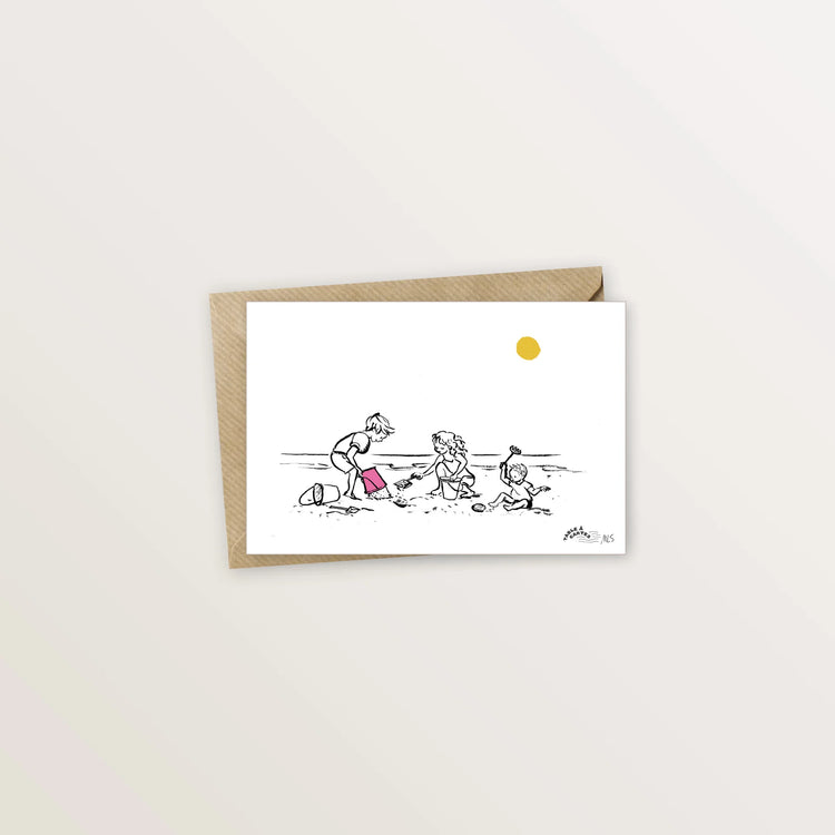5 cartes postales : Vacances en bord de mer