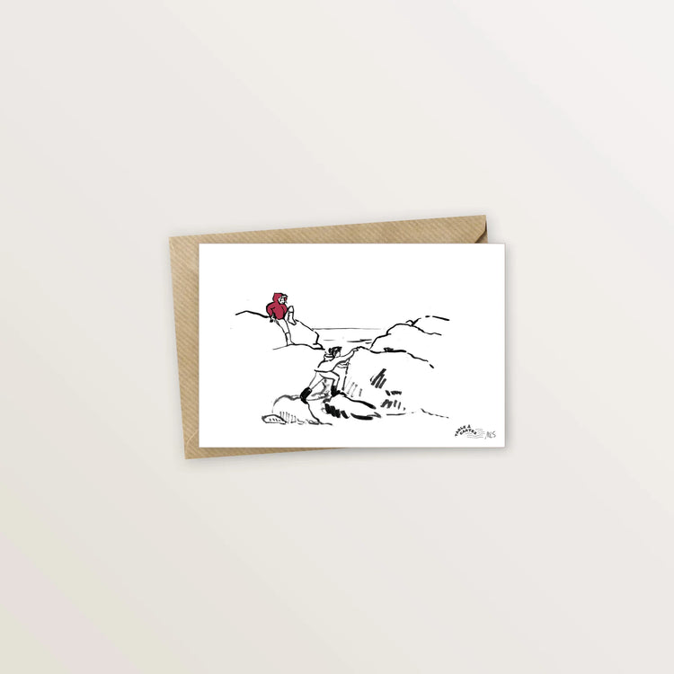 5 cartes postales : Vacances en bord de mer