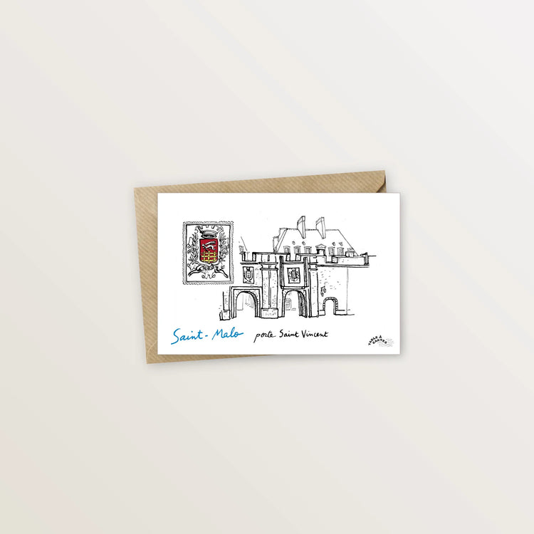 Carte postale Saint-Malo - Porte Saint-Vincent