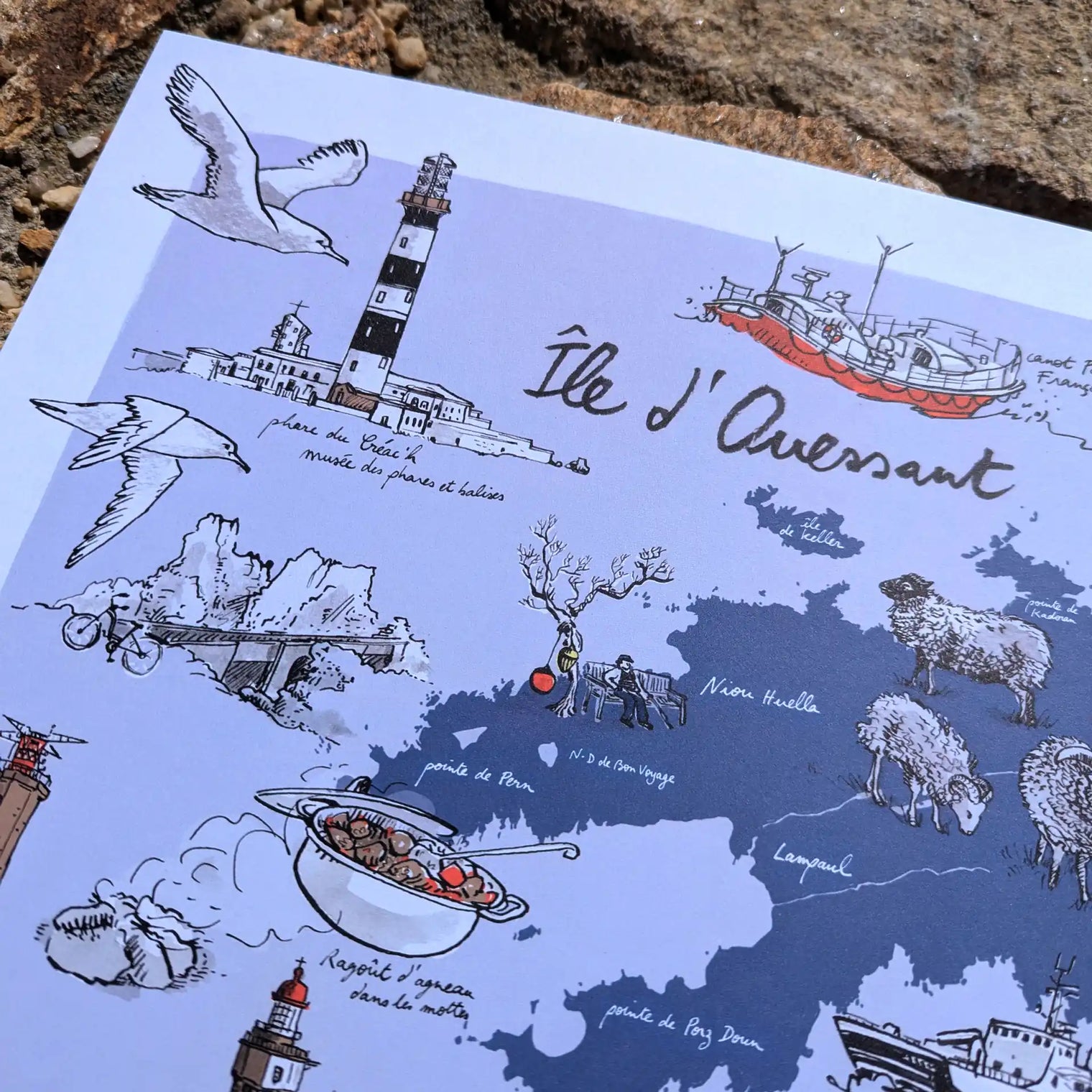 Ile de Ouessant - Affiche 40 x 30 cm