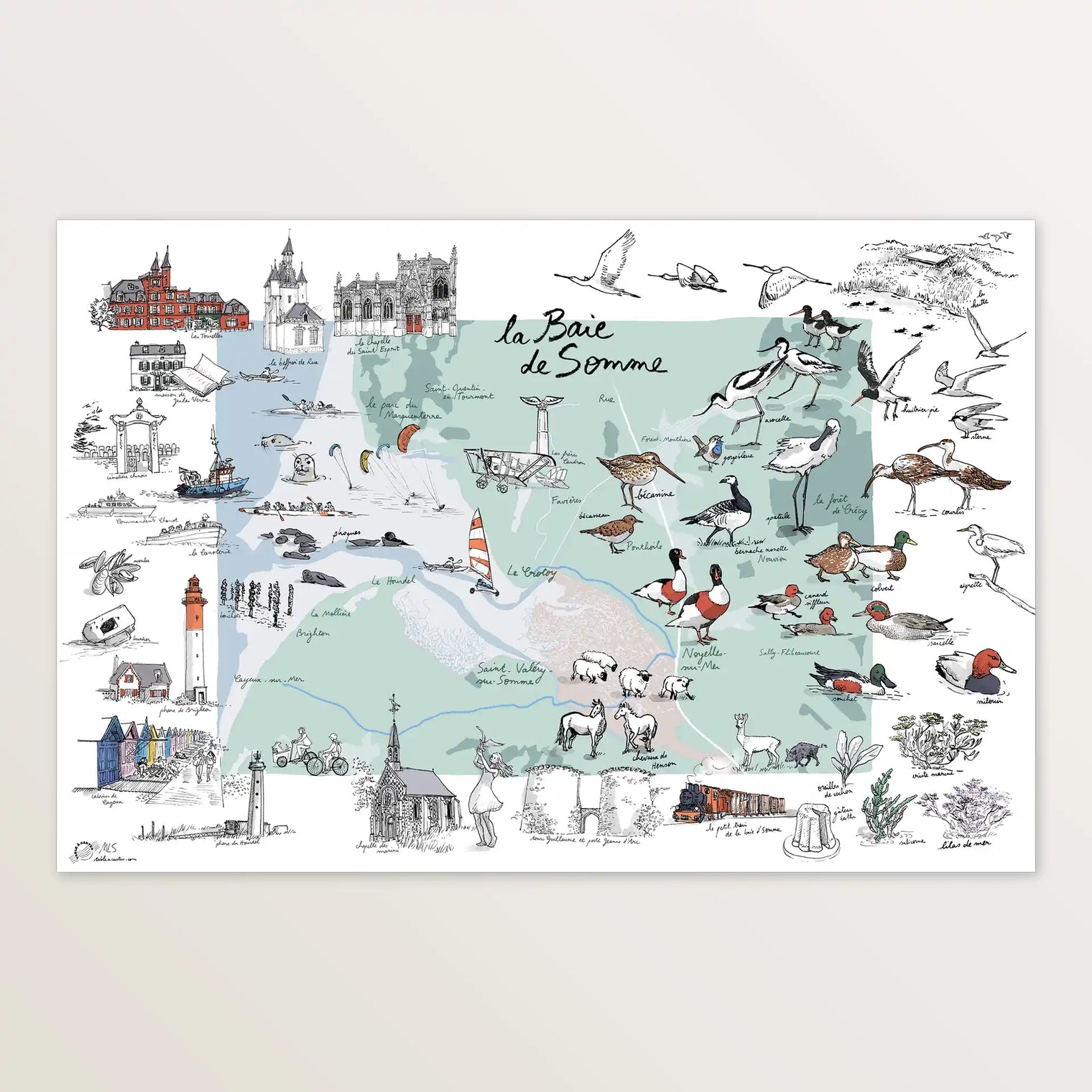 La baie de Somme - Affiche 60 x 40 cm