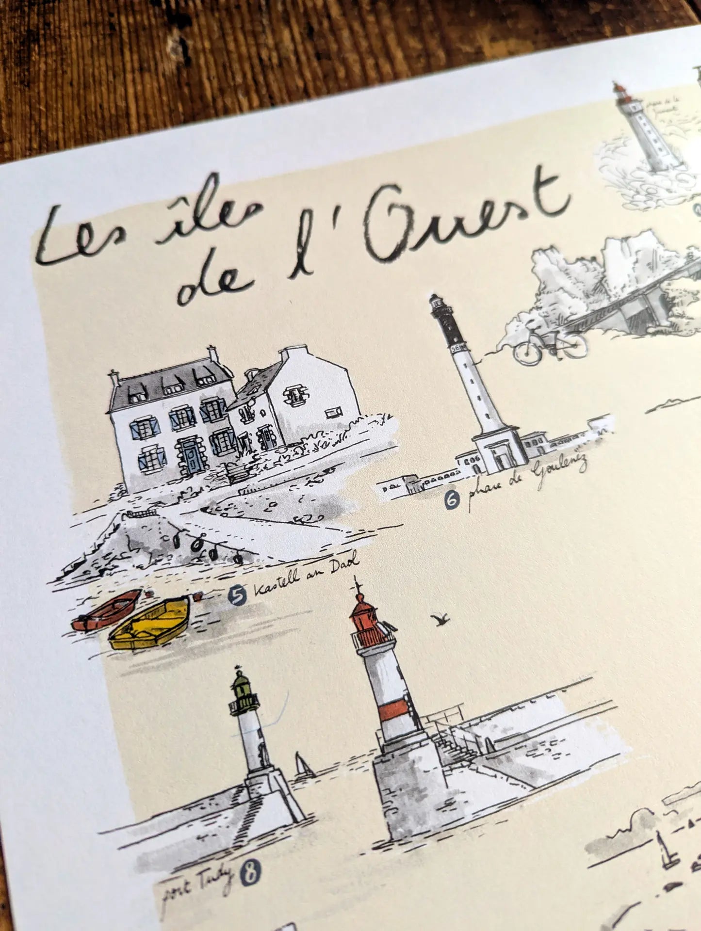 Les iles de l'Ouest - Affiche 60 x 40 cm