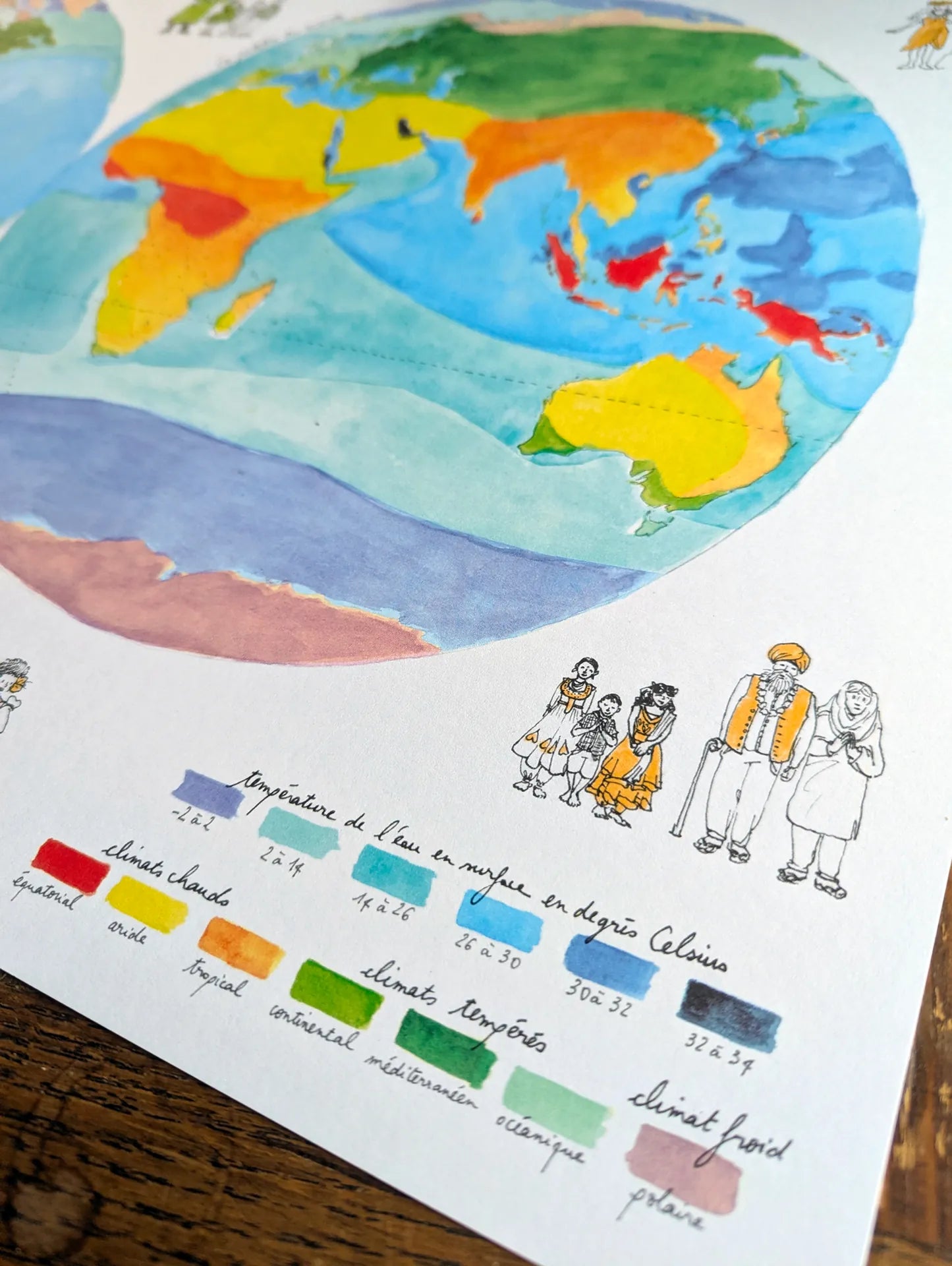 Palette du monde - Affiche 60 x 40 cm