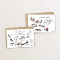 2 cartes postales - Oiseaux et canards de la baie de Somme