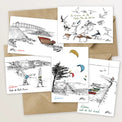5 cartes postales de la presqu'île de Gâvres