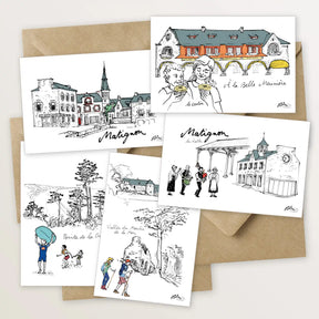 5 cartes postales de Matignon et ses environs