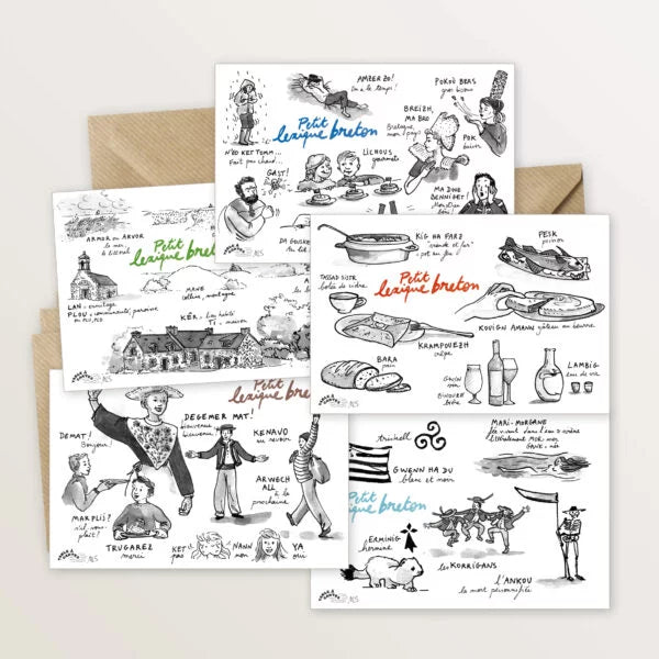 Carte postale lexique breton - Expressions