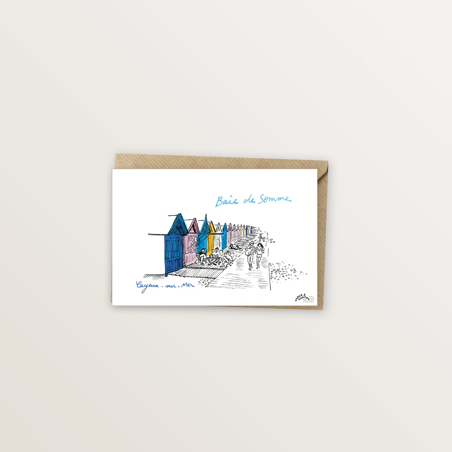 Carte postale Baie de Somme cabines de Cayeux