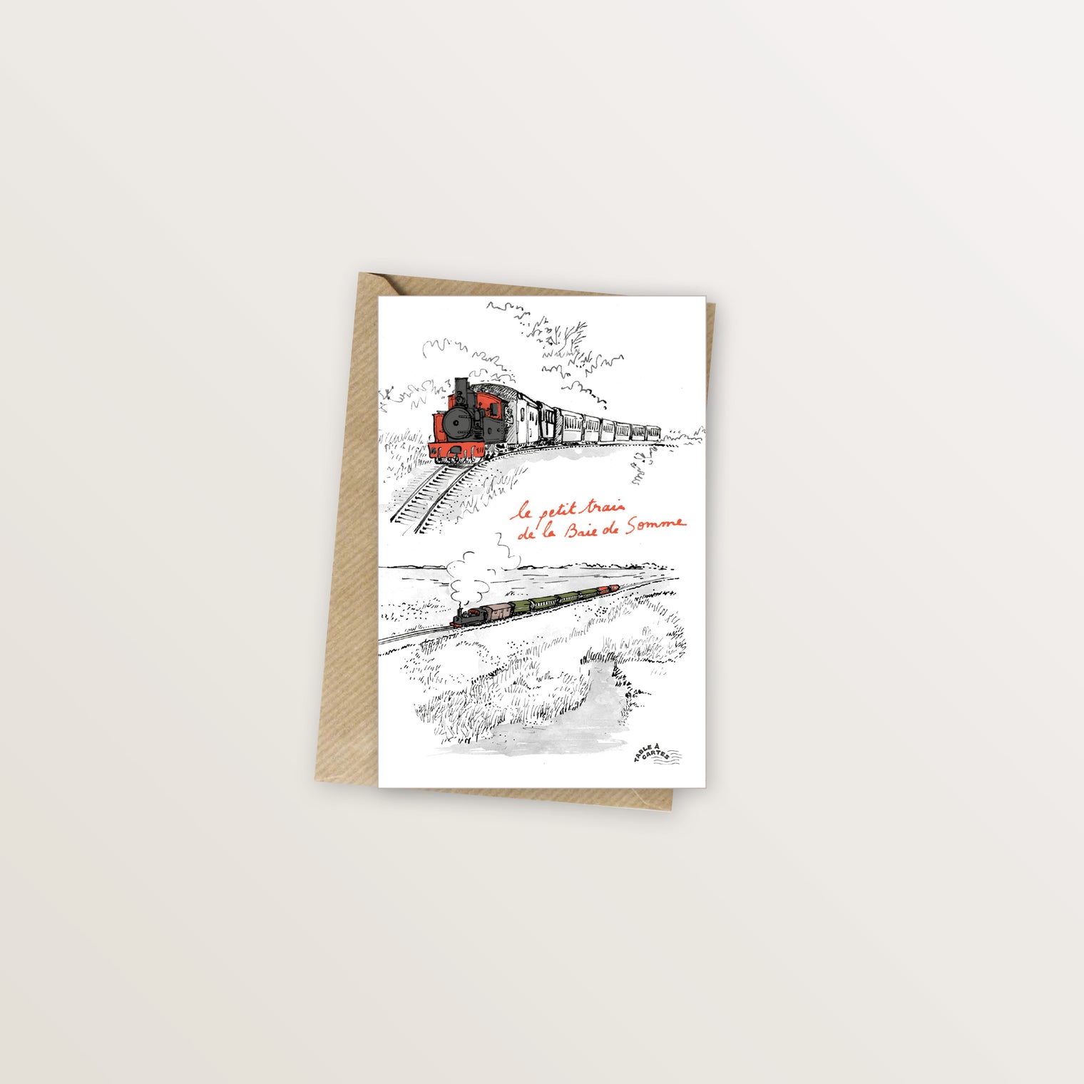 Carte postale Baie de Somme petit train