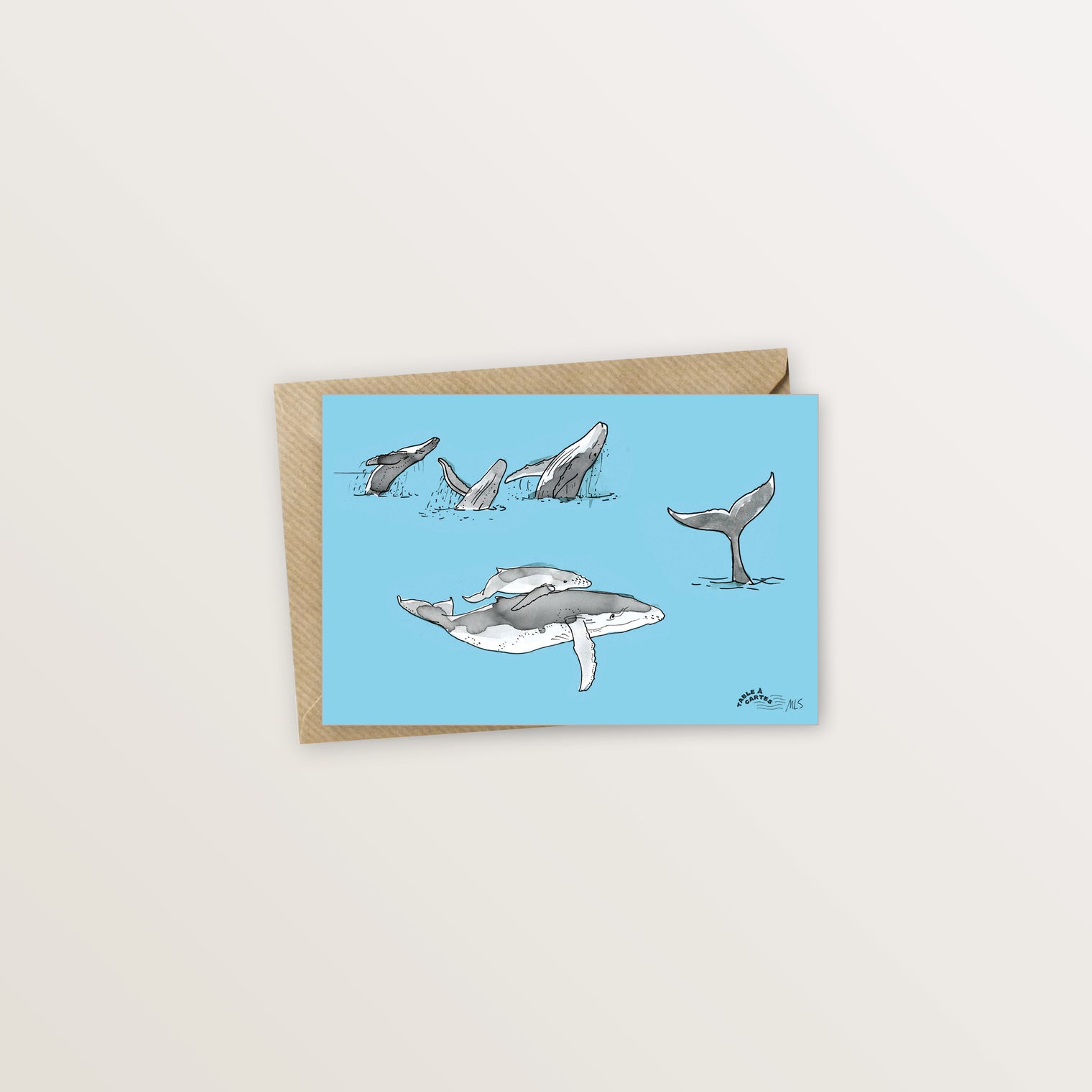 Carte postale Moorea baleine