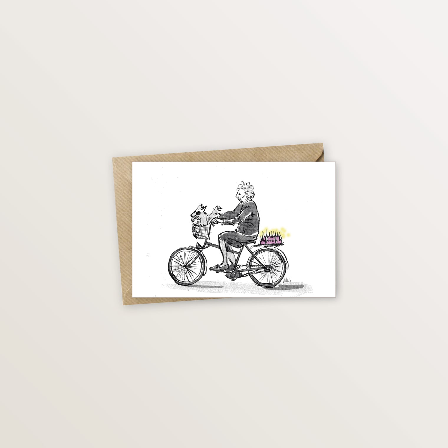 Carte postale anniversaire mamie