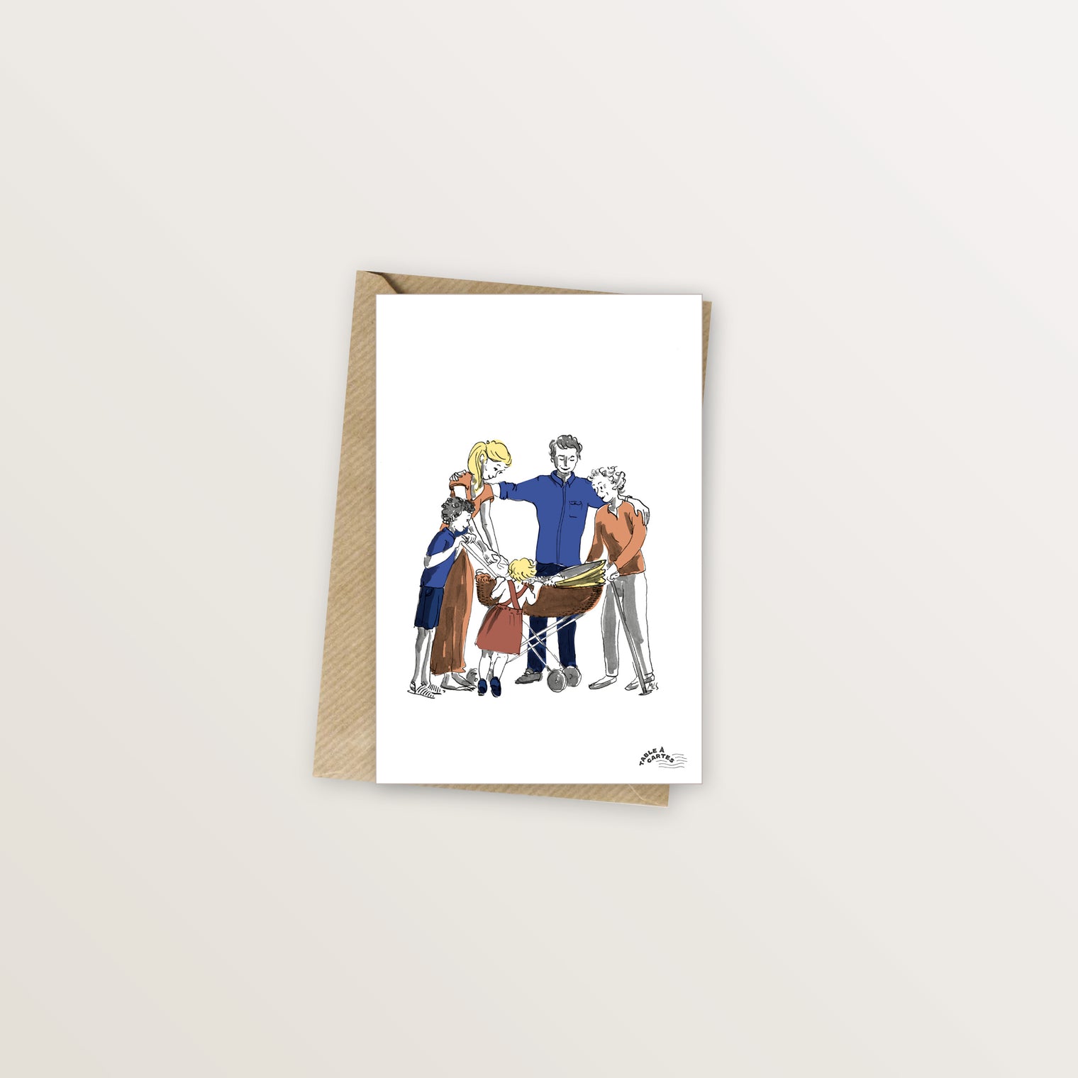 Carte postale Naissance 1