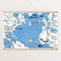 Atlantique Nord - Affiche 60 x 40 cm