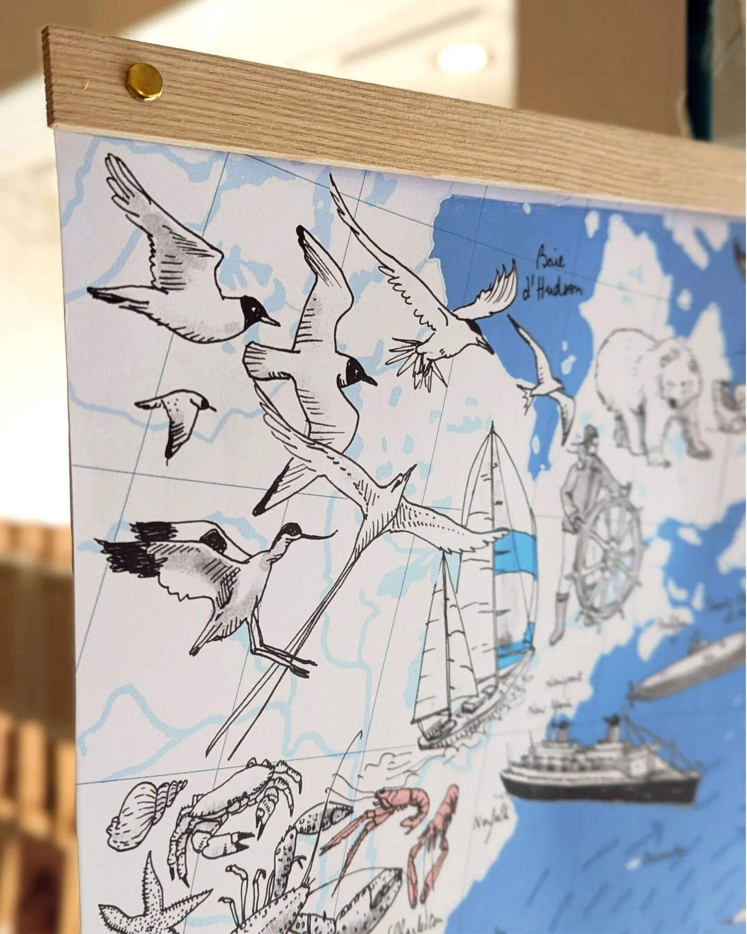 Atlantique Nord - Affiche 60 x 40 cm