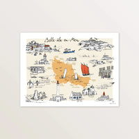 Belle Ile en Mer - Affiche 40 x 30 cm