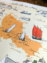 Belle Ile en Mer - Affiche 40 x 30 cm