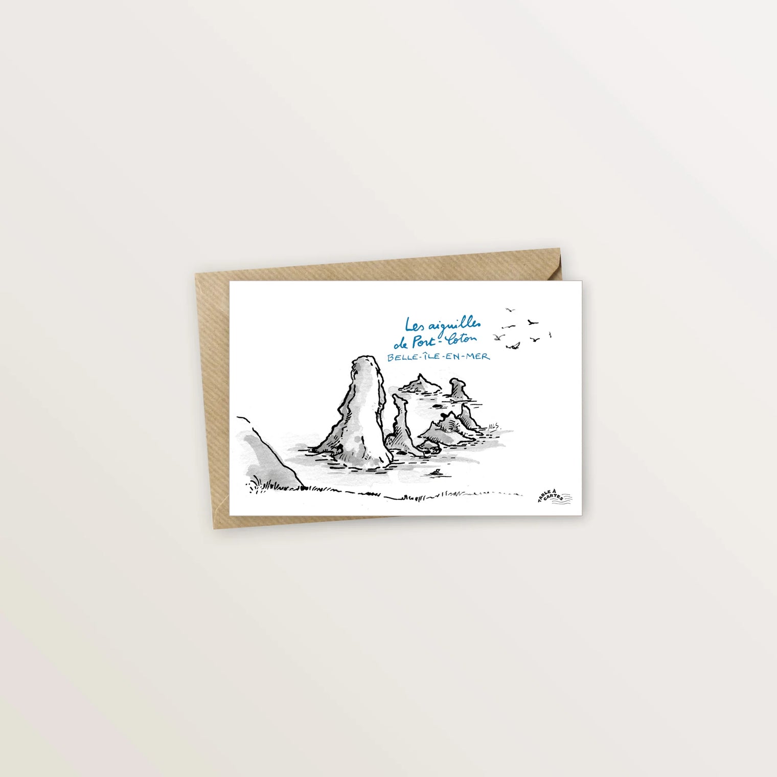 Carte postale de Belle Ile - Les aiguilles de Port Coton