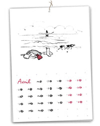 Calendrier 2026 - A la plage