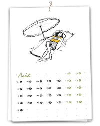 Calendrier 2026 - A la plage