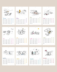 Calendrier 2026 - A la plage