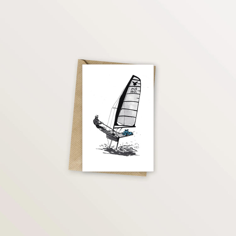 Carte d'anniversaire - Flying moth