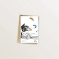 Carte postale de Gâvres - Kitesurf dans les dunes