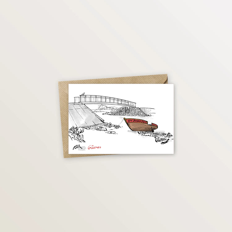 Carte postale de Gâvres - Passerelle
