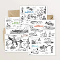 Carte postale lexique breton - Expressions - Table à cartes