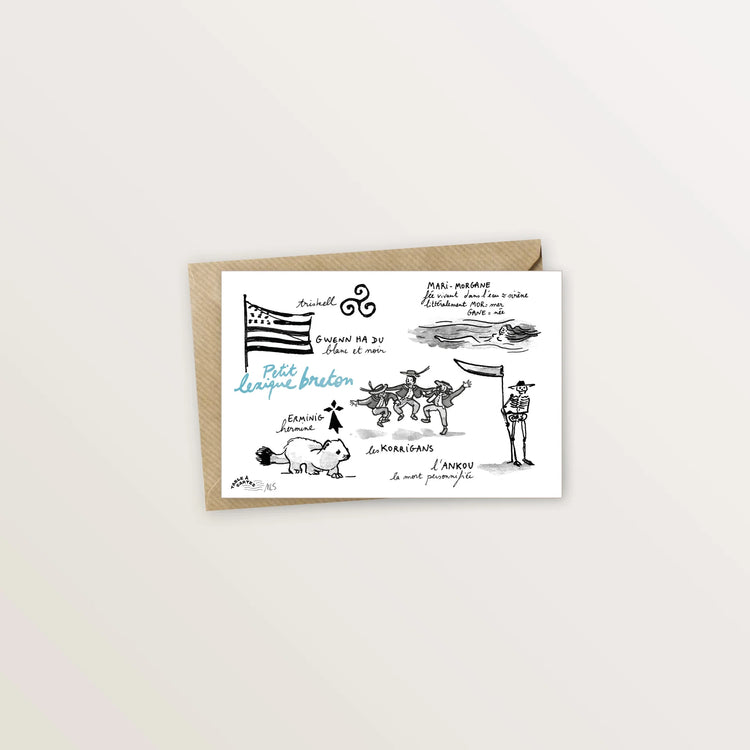 5 cartes en langue bretonne