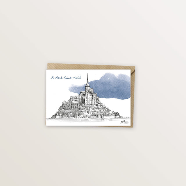 Carte postale Mont Saint Michel - Table à cartes