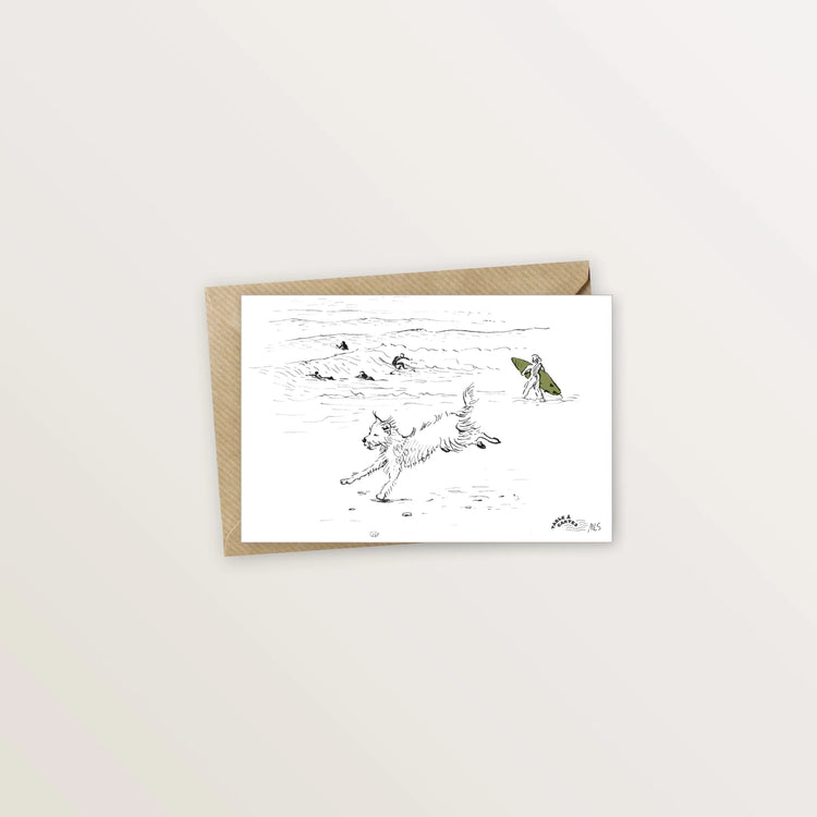 5 cartes postales : Vacances en bord de mer