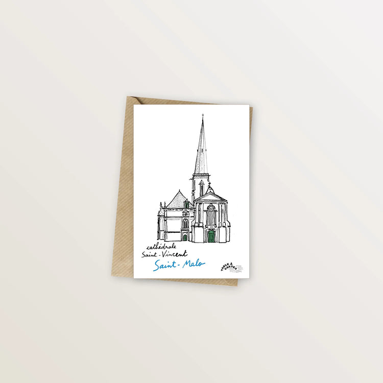 Carte postale Saint-Malo - Cathédrale Saint-Vincent