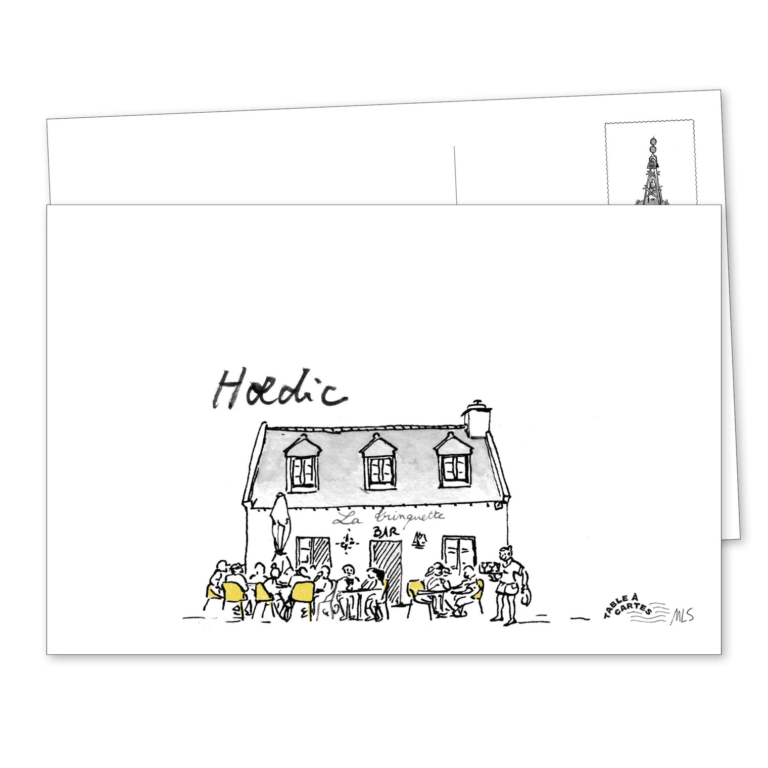 Carte postale Groix bateau Port Tudy