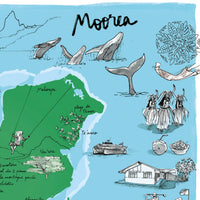 Ile de Moorea Affiche - 60 x 40 cm