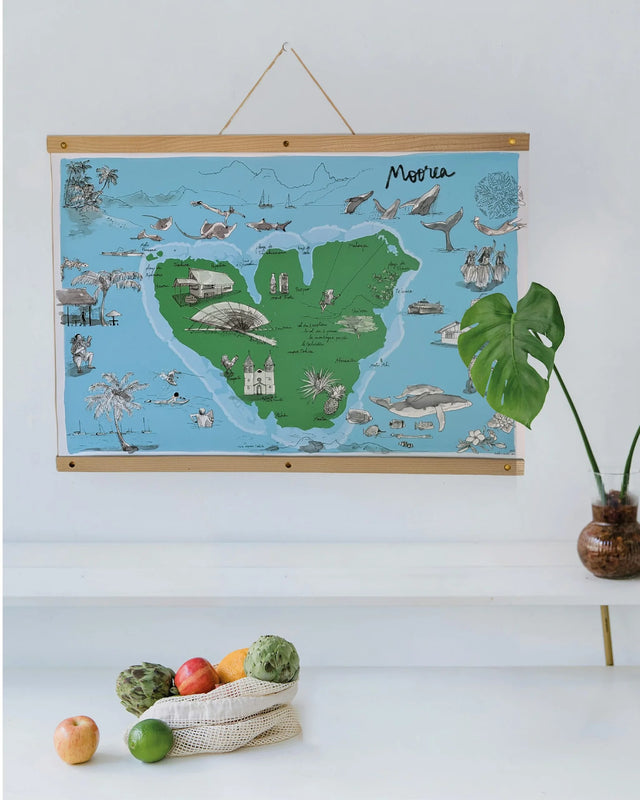Ile de Moorea Affiche - 60 x 40 cm