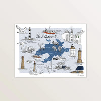 Ile de Ouessant - Affiche 40 x 30 cm