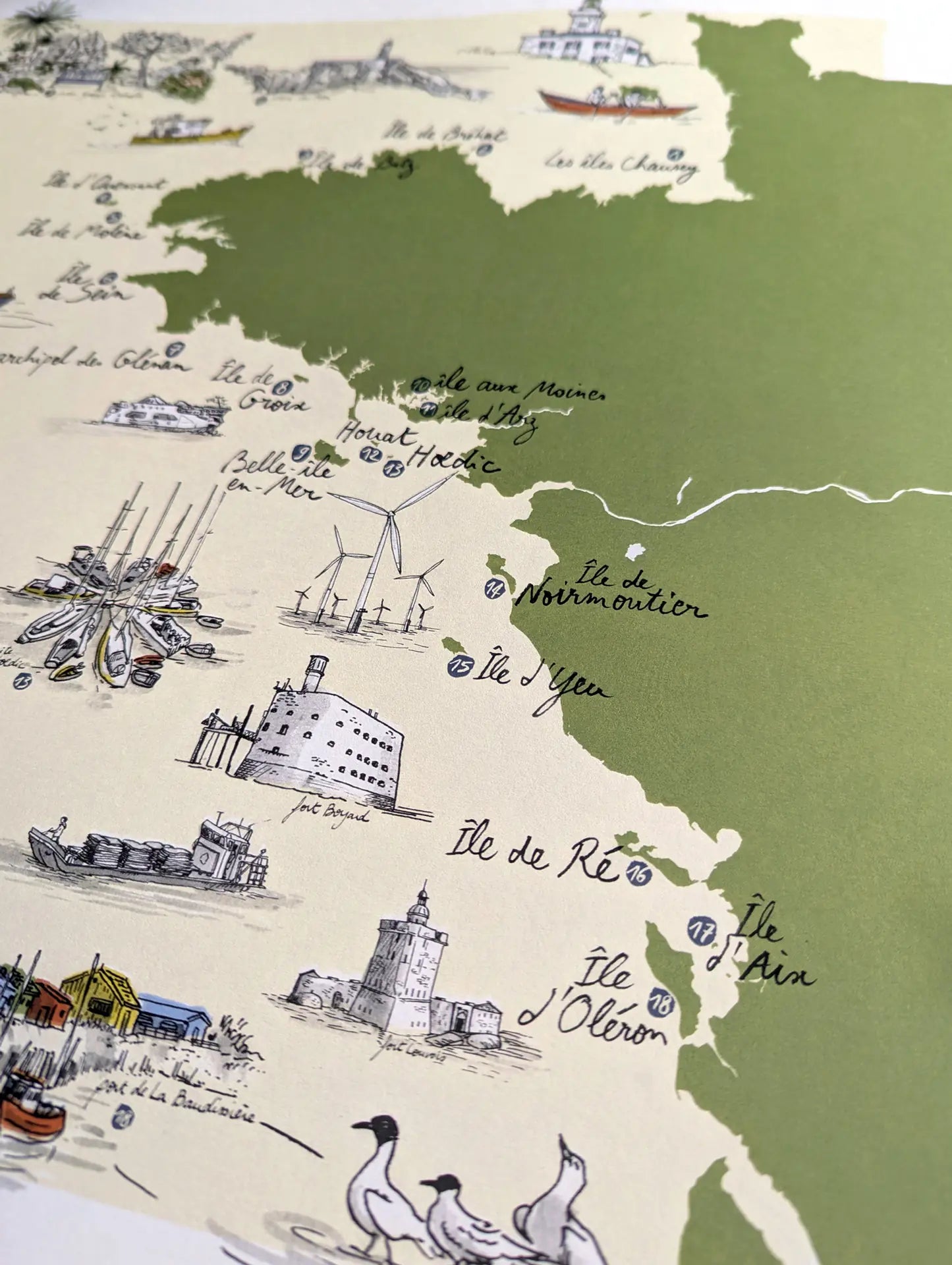 Les iles de l'Ouest - Affiche 60 x 40 cm