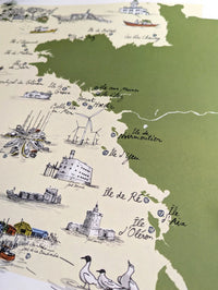 Les iles de l'Ouest - Affiche 60 x 40 cm