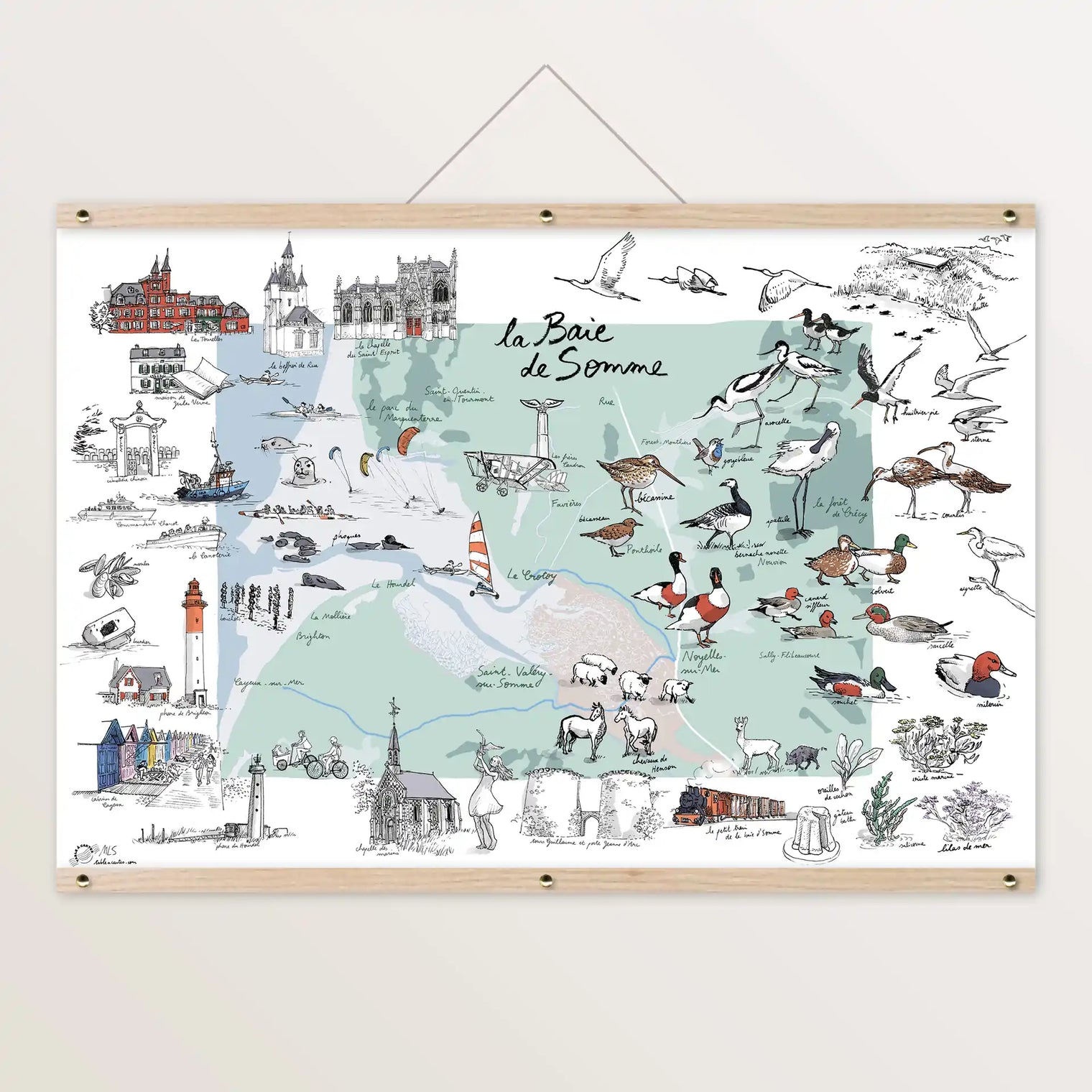 La baie de Somme - Affiche 60 x 40 cm