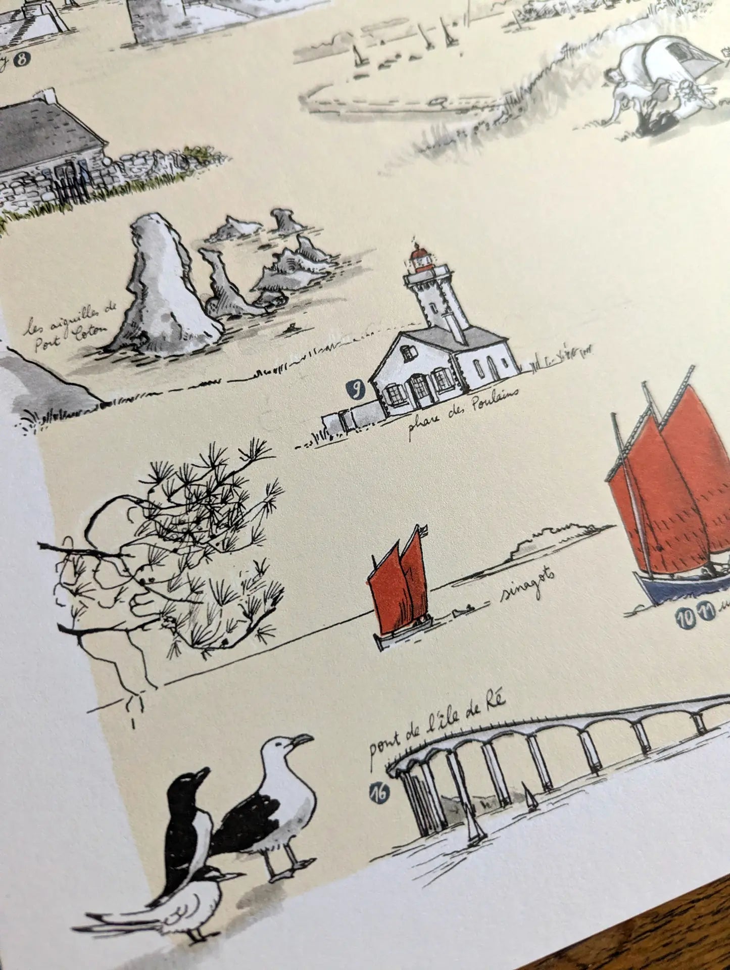 Les iles de l'Ouest - Affiche 60 x 40 cm