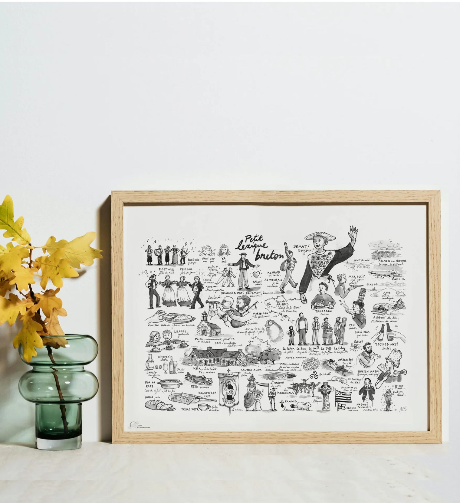 Lexique breton - Affiche 40 x 30 cm