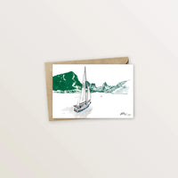 Carte postale Moorea - Bateau à Opunohu
